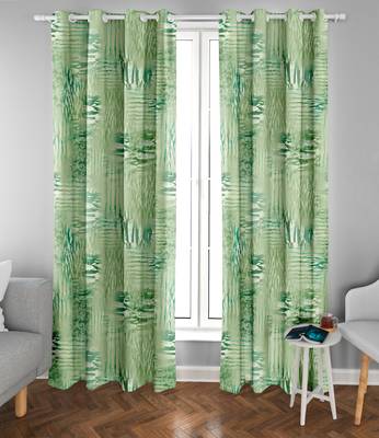Green Polyester Digtal Printed Curtain 2