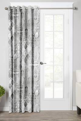 Grey Polyester Digtal Printed Curtain 1