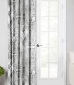 Grey Polyester Digtal Printed Curtain