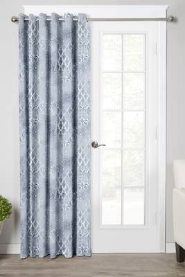 Grey Polyester Digtal Printed Curtain 1