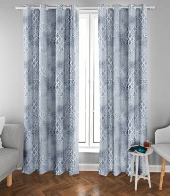 Grey Polyester Digtal Printed Curtain 2