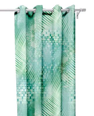 Green Polyester Digtal Printed Curtain 3