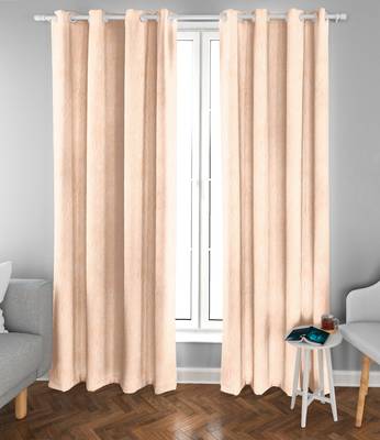 Cream Polyester Digtal Printed Curtain 2