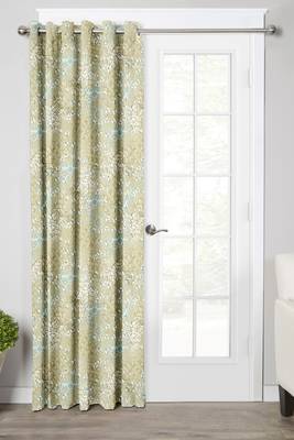 Light Green Polyester Digtal Printed Curtain 1