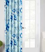 Blue Polyester Digtal Printed Curtain