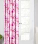 Pink Polyester Digtal Printed Curtain