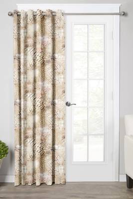 Beige Polyester Digtal Printed Curtain 1