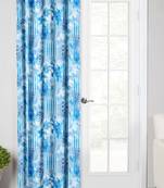 Blue Polyester Digtal Printed Curtain