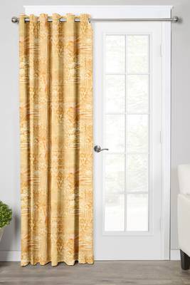 Yellow Polyester Digtal Printed Curtain 1