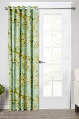 Green Polyester Digtal Printed Curtain 1