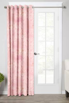 Pink Polyester Digtal Printed Curtain 1