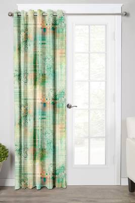 Green Polyester Digtal Printed Curtain 1