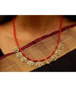 Red coral necklaces