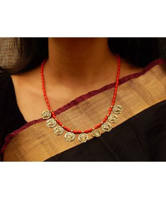 Red coral necklaces 2