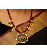 Maroon onyx necklaces