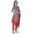 Grey embroidered cotton silk salwar