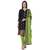 Blue embroidered banarasi silk salwar