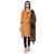 Orange embroidered banarasi silk salwar