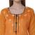 Orange embroidered banarasi silk salwar
