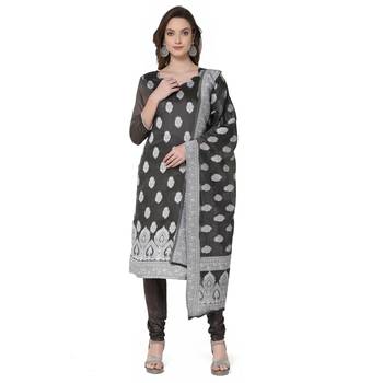 Black zari woven cotton salwar 1