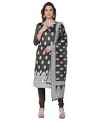 Black zari woven cotton salwar