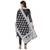 Black zari woven cotton salwar