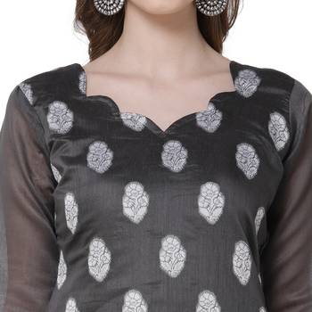 Black zari woven cotton salwar 4