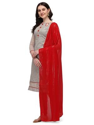 Grey embroidered chanderi salwar 2