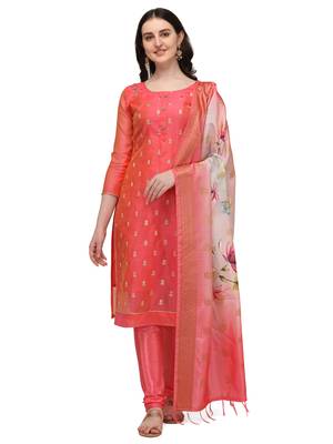 Pink embroidered santoon salwar 1