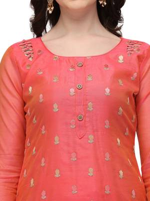 Pink embroidered santoon salwar 4