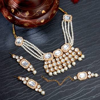 White pearl necklace sets 1