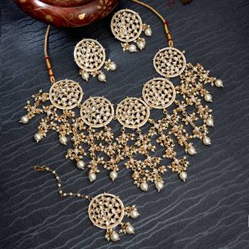 Gold pearl necklace sets 1