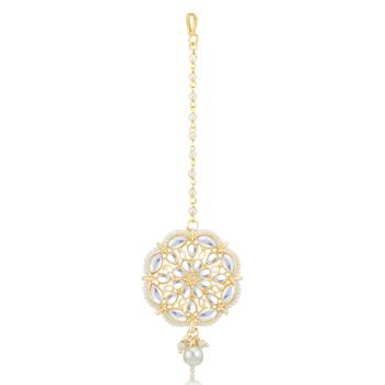 Gold pearl necklace sets 4
