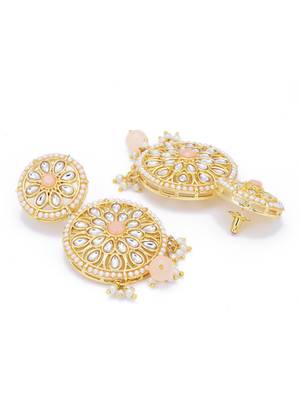 Peach pearl necklace sets 5