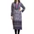Grey Staple Blended   3/4 Sleeves Printed Kurti