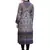 Grey Staple Blended   3/4 Sleeves Printed Kurti