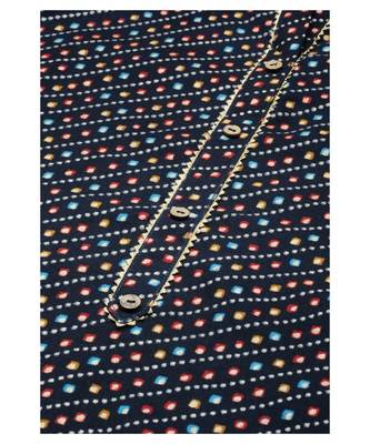 Women Foil Printed Navy Blue Kurta with Sharara and Dupatta 5