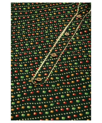 Women Foil Printed Green Kurta with Sharara and Dupatta 5