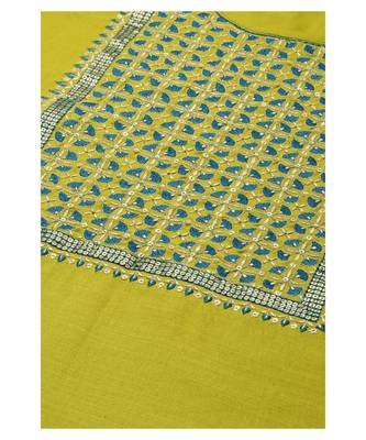 Women Green Embroidery Kurta Set with Net Dupatta 6