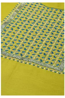 Women Green Embroidery Kurta Set with Net Dupatta