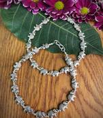 Alloy Metal Fancy Oxidised German Silver Plated Elephant Anklet Payal/Pazeb Comes Pair