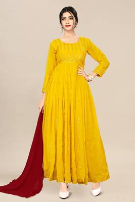 Designer Look In Yellow Colour 2