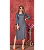 Grey Pure Rayon Kurtis