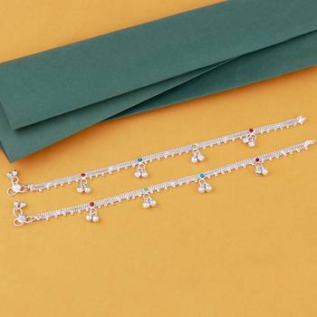 Silver Plated Payal  Anklet for Women And Girl 1