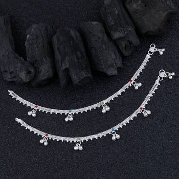 Silver Plated Payal  Anklet for Women And Girl 2