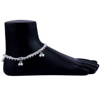 Silver Plated Payal  Anklet for Women And Girl 3