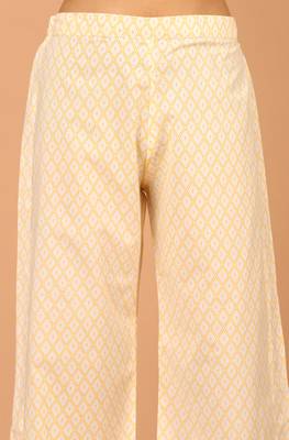 Yellow stripes print cotton salwar 3