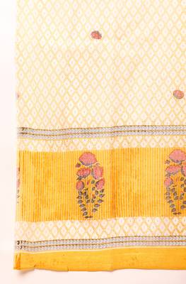 Yellow stripes print cotton salwar 4