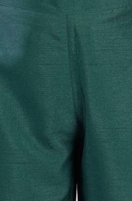 Janasya Teal floral print silk salwar 3
