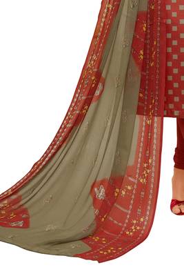 Maroon printed cotton salwar 3